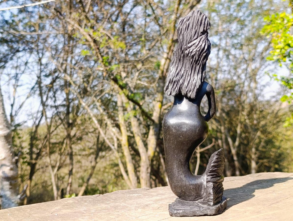 Hand Made Large Wonderstone Mermaid Carving x 1 From Zimbabwe
