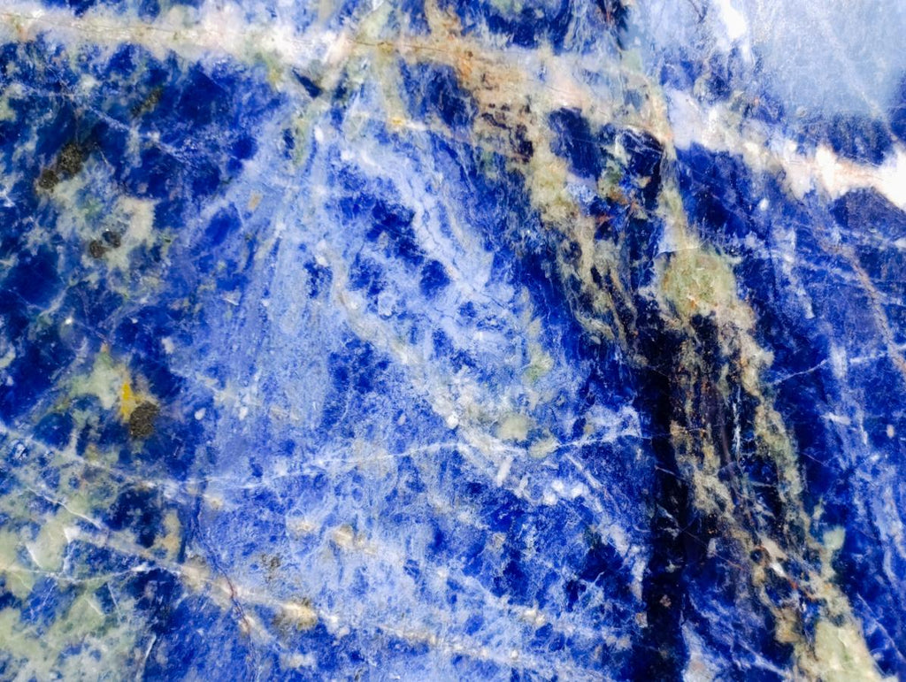 Polished XL Sodalite Standing Display Piece x 1 From Kunene River, Namibia