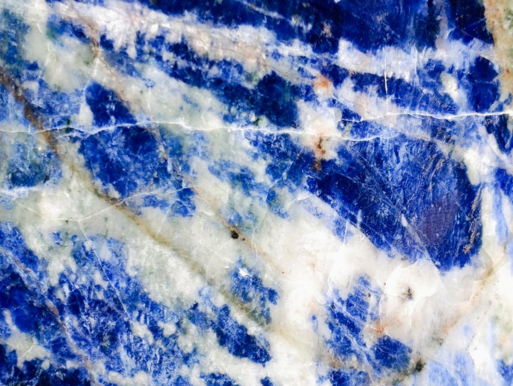 Polished XL Sodalite Standing Display Piece x 1 From Kunene River, Namibia