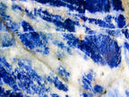 Polished XL Sodalite Standing Display Piece x 1 From Kunene River, Namibia