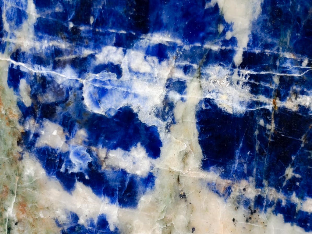 Polished XL Sodalite Standing Display Piece x 1 From Kunene River, Namibia