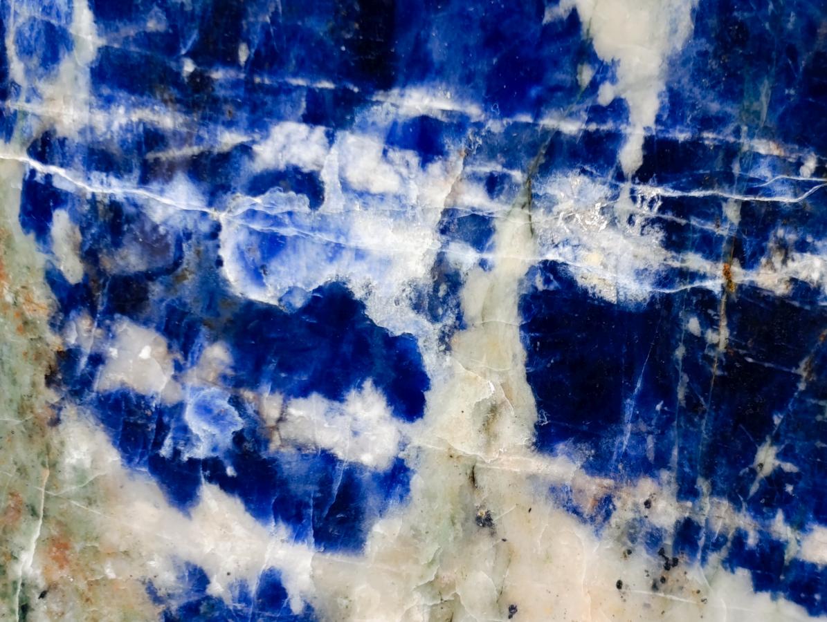 Polished XL Sodalite Standing Display Piece x 1 From Kunene River, Namibia