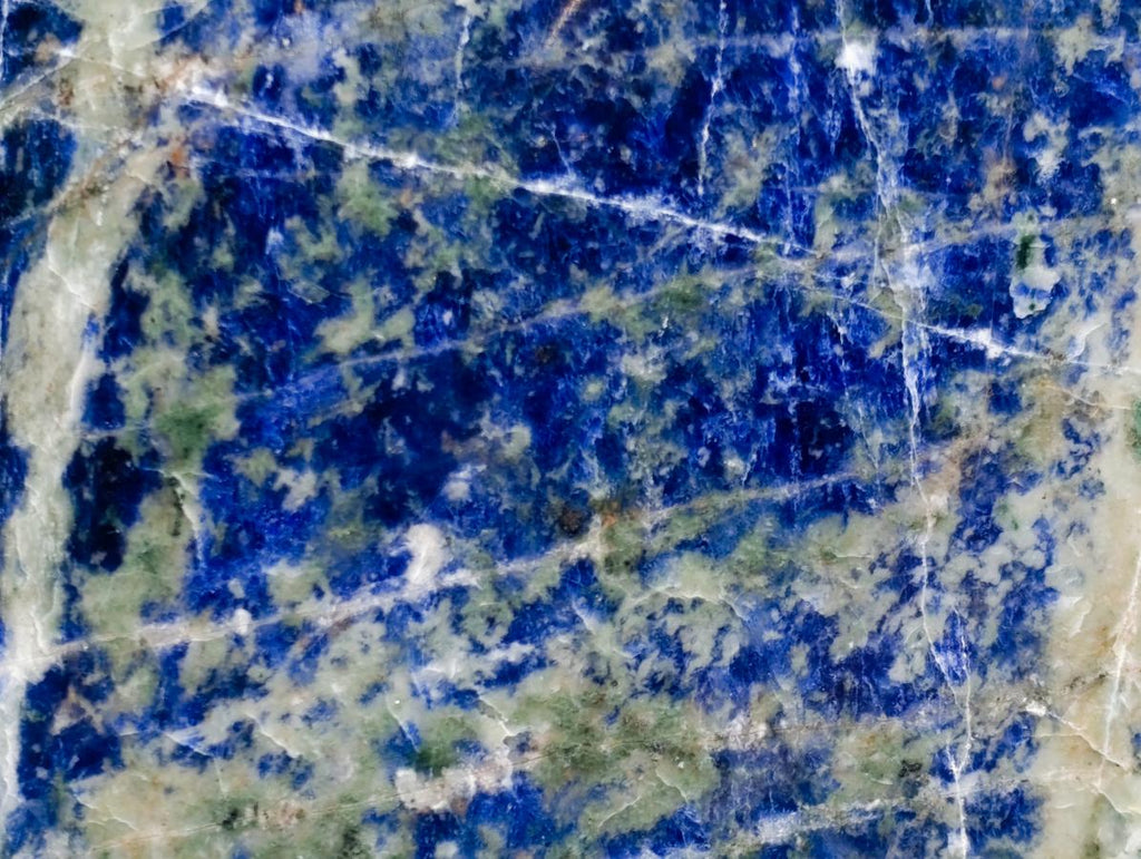 Polished XL Sodalite Standing Display Piece x 1 From Kunene River, Namibia