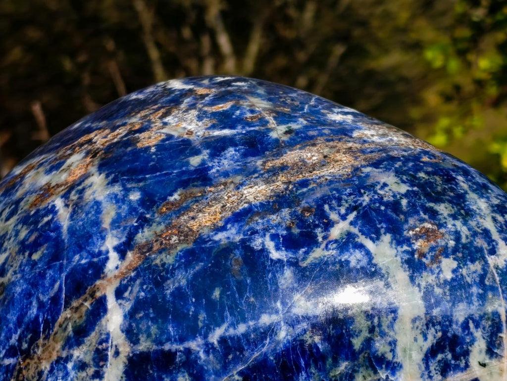 Polished XL Sodalite Standing Display Piece x 1 From Kunene River, Namibia