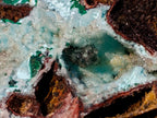 Natural Drusy Coated Chrysocolla Pseudomorph Specimens with Malachite x 3 From Lupoto Mine, Congo