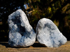 Natural Blue Celestite Specimens x 4 From Sakoany, Madagascar