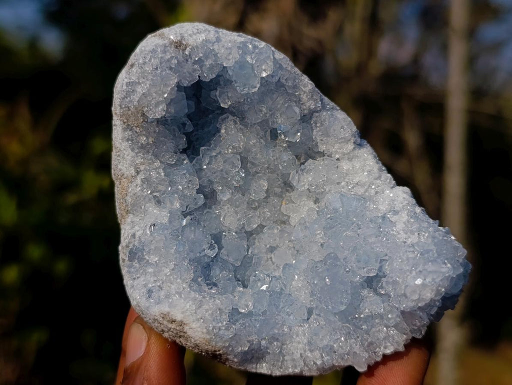 Natural Blue Celestite Specimens x 4 From Sakoany, Madagascar