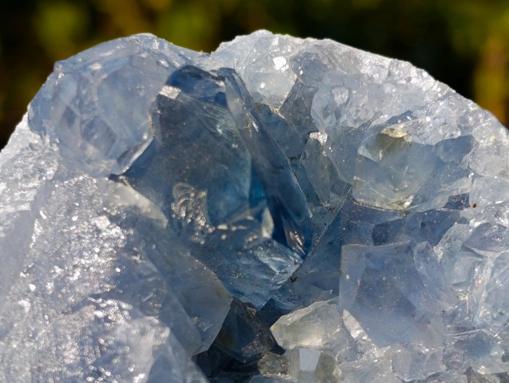 Natural Blue Celestite Specimens x 4 From Sakoany, Madagascar