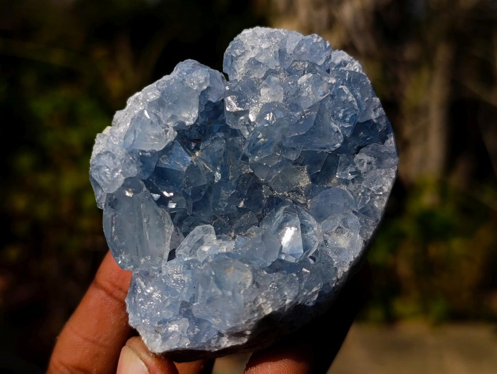 Natural Blue Celestite Specimens x 4 From Sakoany, Madagascar