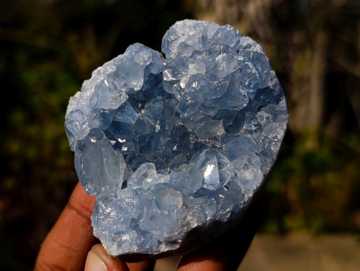 Natural Blue Celestite Specimens x 4 From Sakoany, Madagascar
