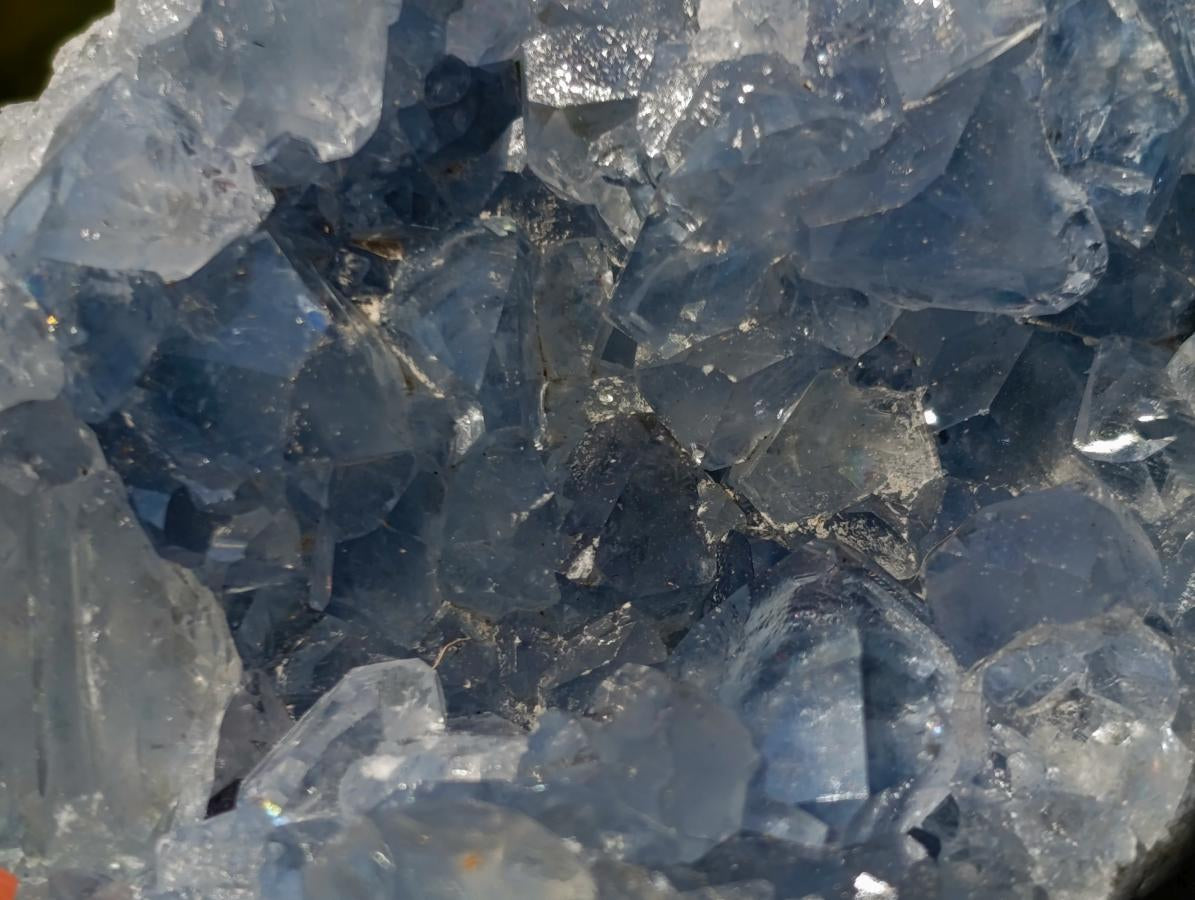 Natural Blue Celestite Specimens x 4 From Sakoany, Madagascar