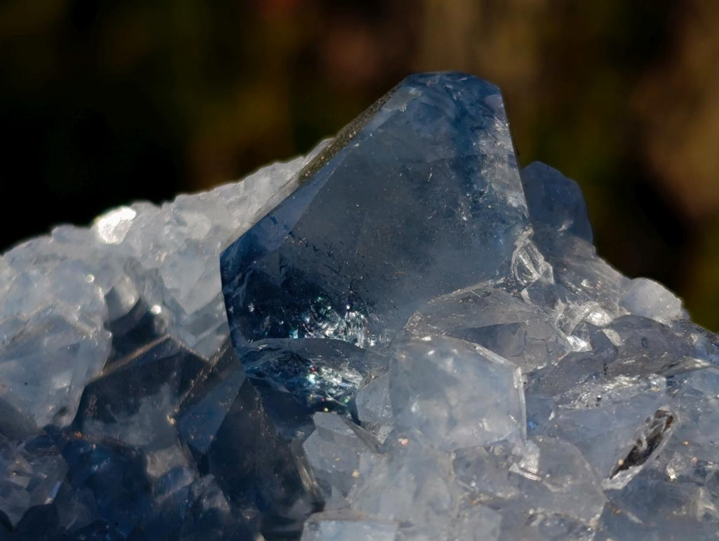 Natural Blue Celestite Specimens x 4 From Sakoany, Madagascar