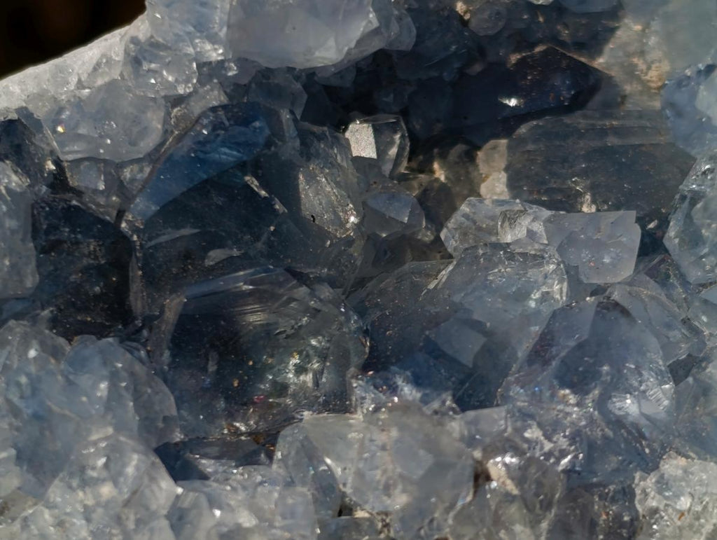 Natural Blue Celestite Specimens x 4 From Sakoany, Madagascar