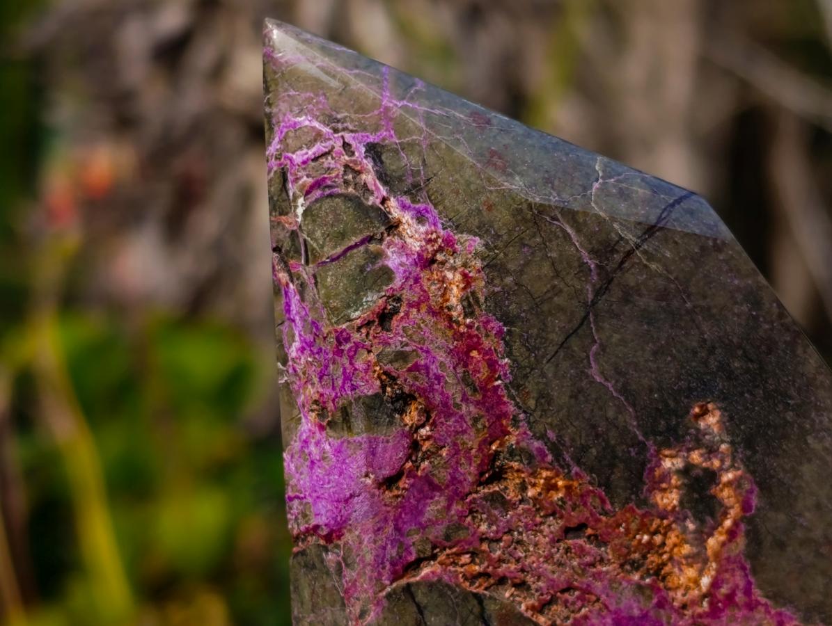 Polished Stichtite Display Crystals x 3 From Barberton, South Africa