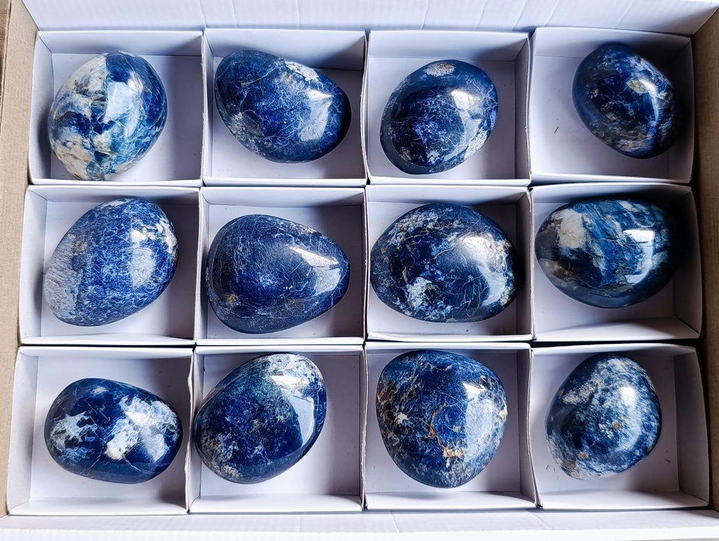 Polished Dumortierite Free Forms x 12 From Madagascar