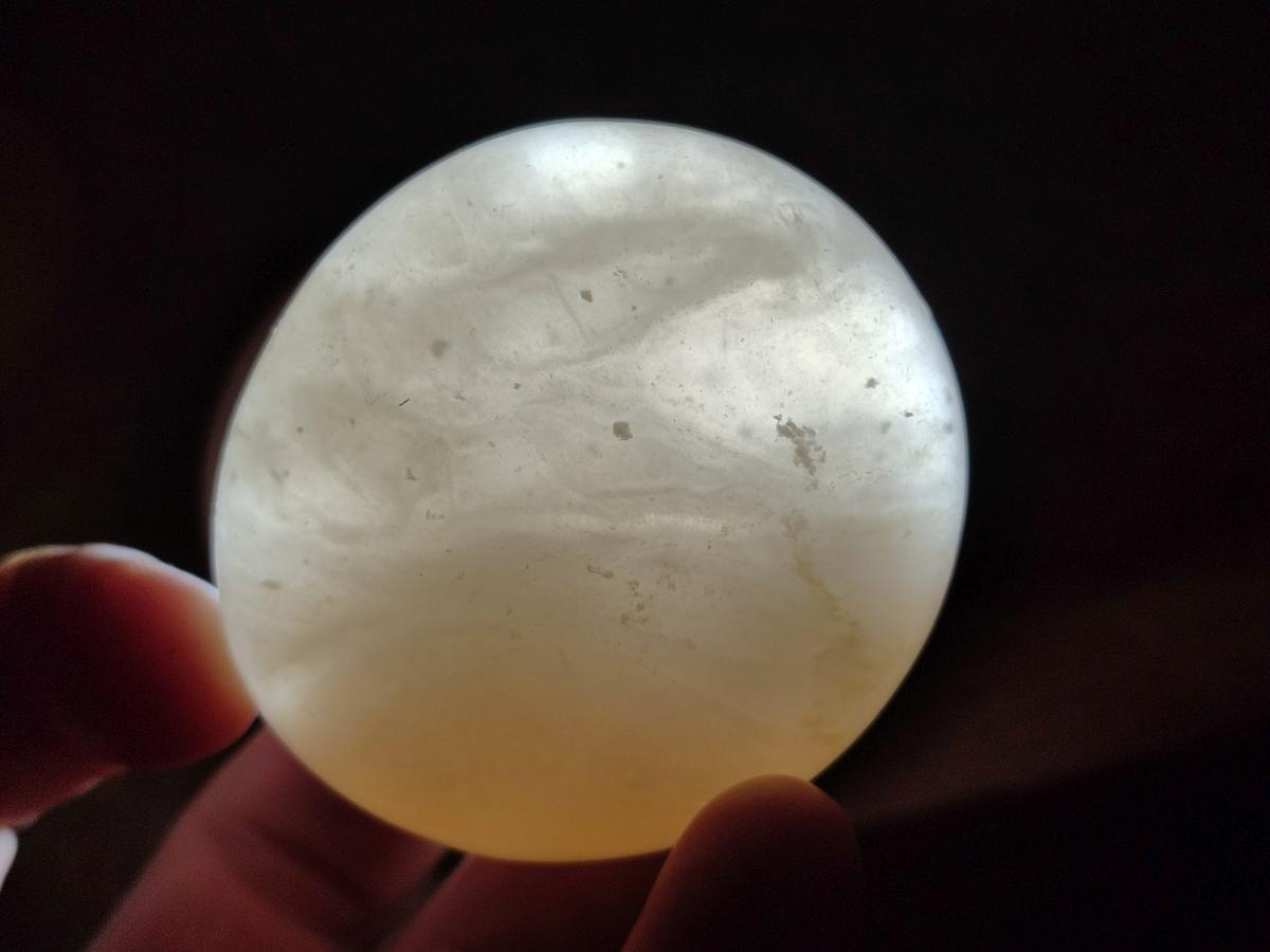 Polished Orange Twist Calcite Galets x 31 From Maevantanana, Madagascar