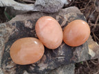Polished Orange Twist Calcite Galets x 31 From Maevantanana, Madagascar