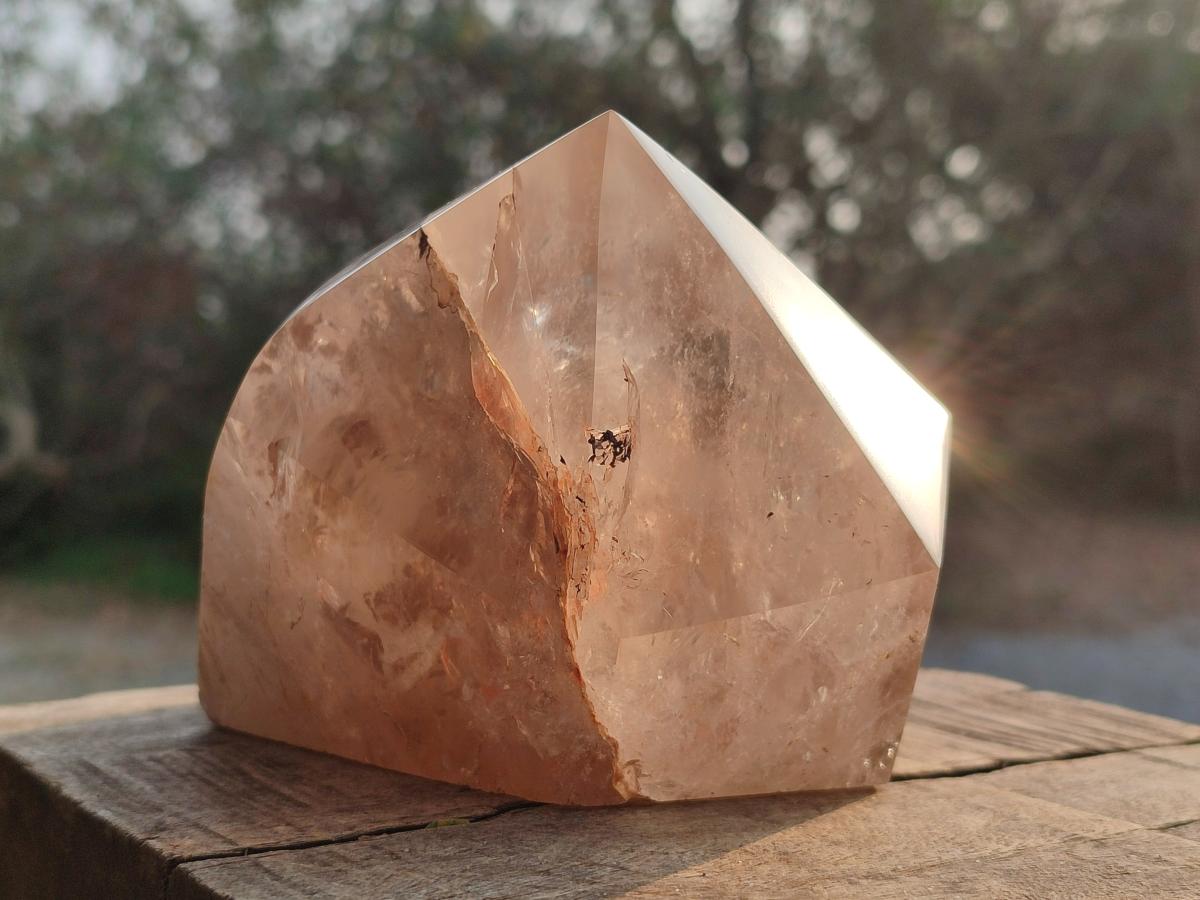 Polished Large Smokey Quartz Crystal x 1 From Angola