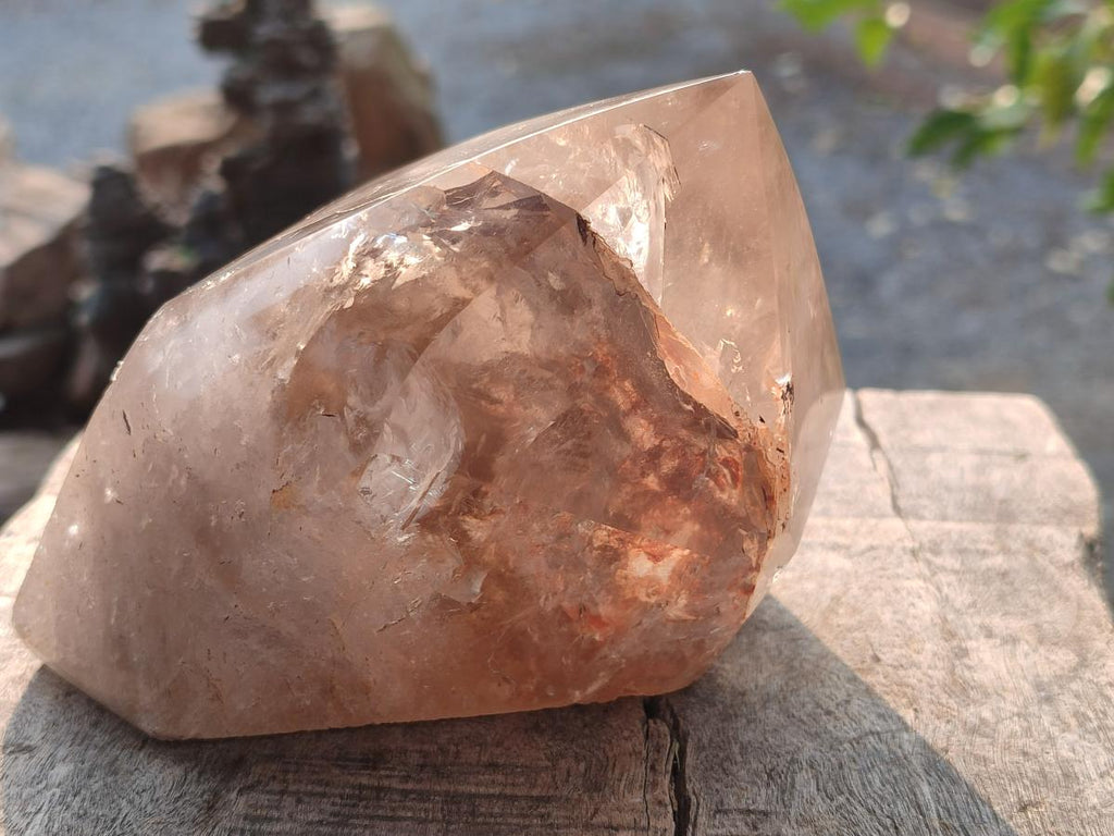 Polished Large Smokey Quartz Crystal x 1 From Angola