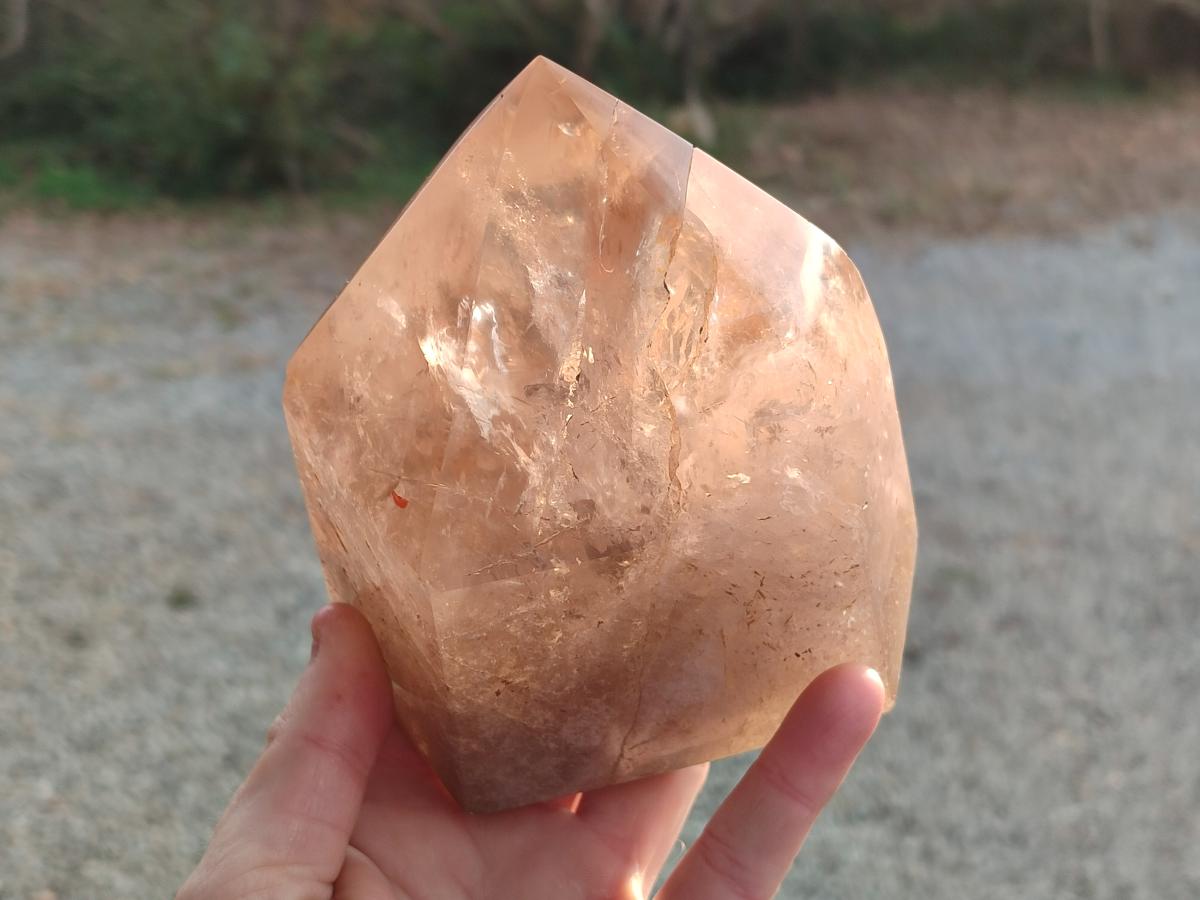 Polished Large Smokey Quartz Crystal x 1 From Angola