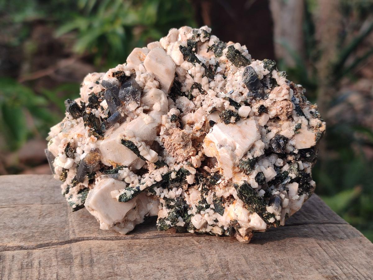 Natural Aegirine Specimens with Associated Minerals x 3 From Zomba, Malawi