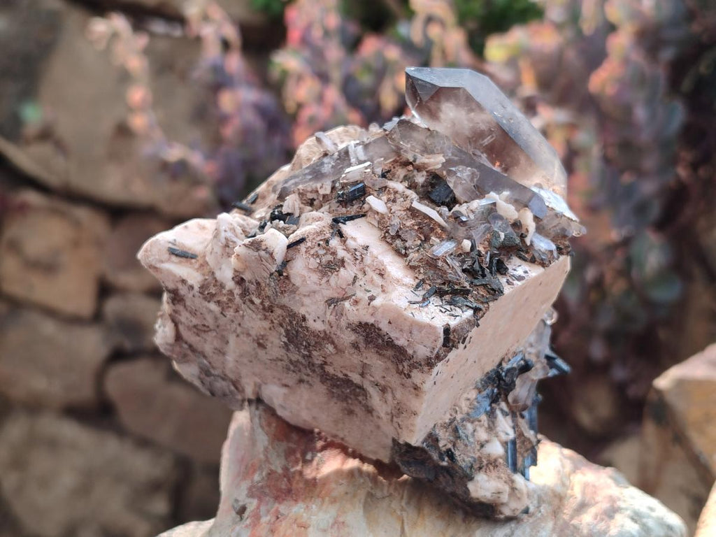 Natural Aegirine Specimens with Associated Minerals x 3 From Zomba, Malawi