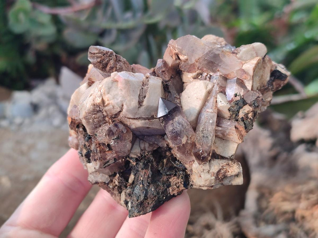 Natural Aegirine Specimens with Associated Minerals x 3 From Zomba, Malawi