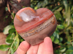 Polished Ocean Jasper Hearts x 6 From Northwest Coast, Madagascar