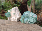 Natural Green Cubic Fluorite Specimens x 12 From Mandrosonoro, Madagascar