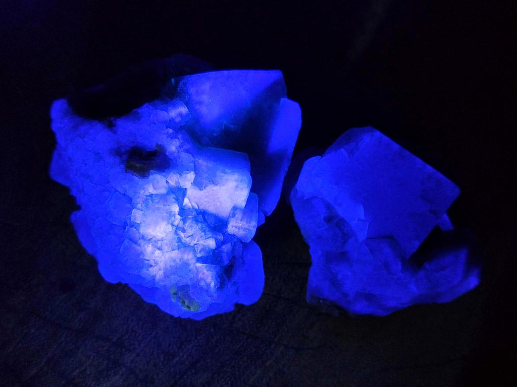 Natural Green Cubic Fluorite Specimens x 12 From Mandrosonoro, Madagascar