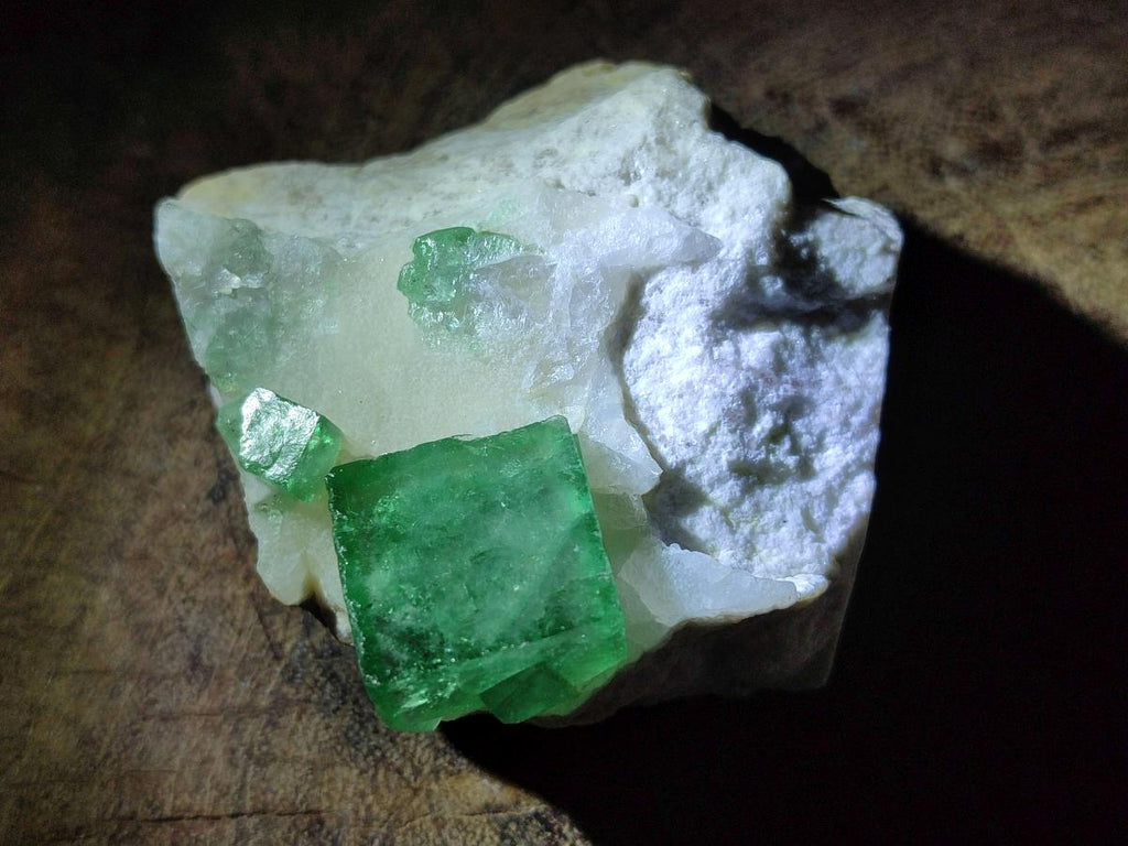 Natural Green Cubic Fluorite Specimens x 12 From Mandrosonoro, Madagascar