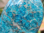 Polished Blue Apatite Standing Display Pieces x 4 From Betroka, Madagascar