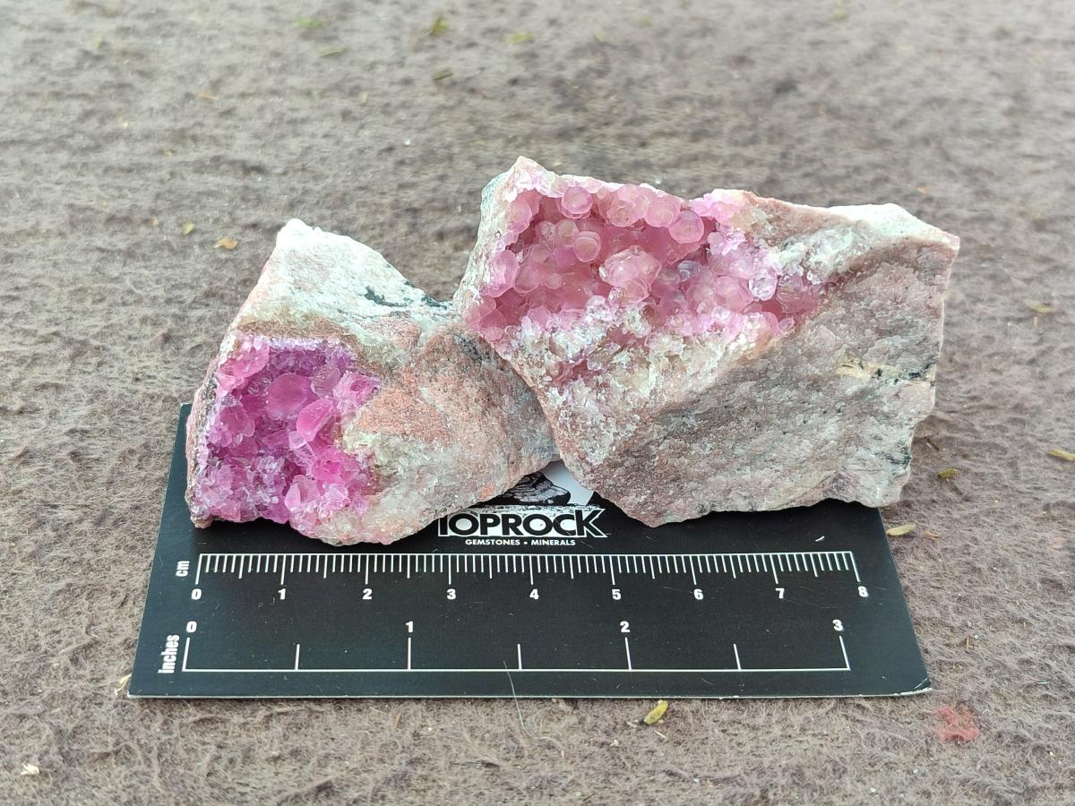 Natural Spherocobaltite Specimens x 12 From Mashamba West Mine, Congo