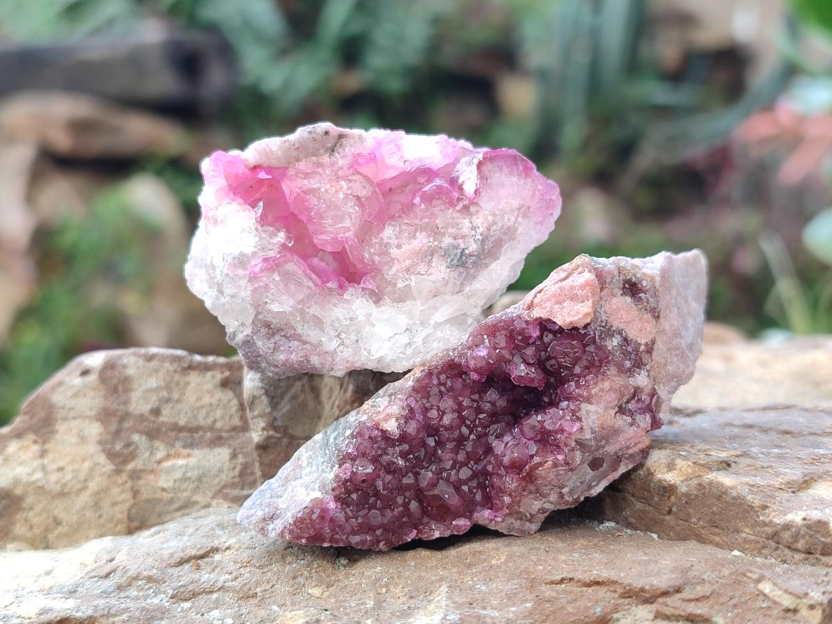 Natural Spherocobaltite Specimens x 12 From Mashamba West Mine, Congo