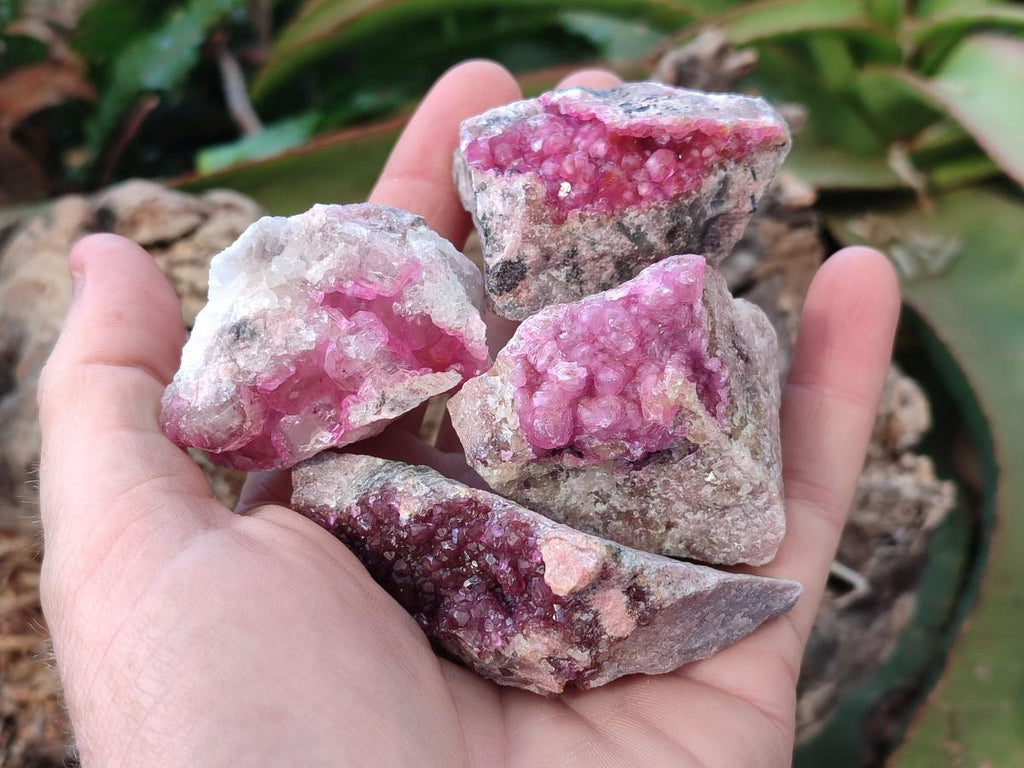 Natural Spherocobaltite Specimens x 12 From Mashamba West Mine, Congo