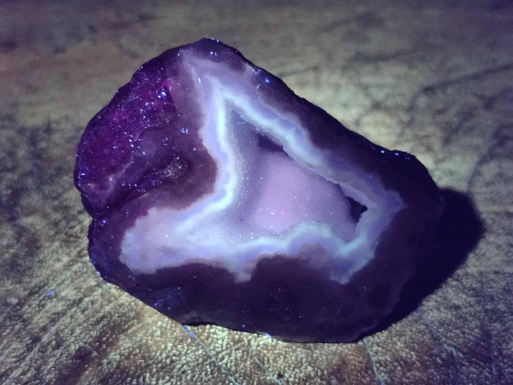 Polished One Side Blue Lace Agate Geodes x 24 From Nsanje, Malawi