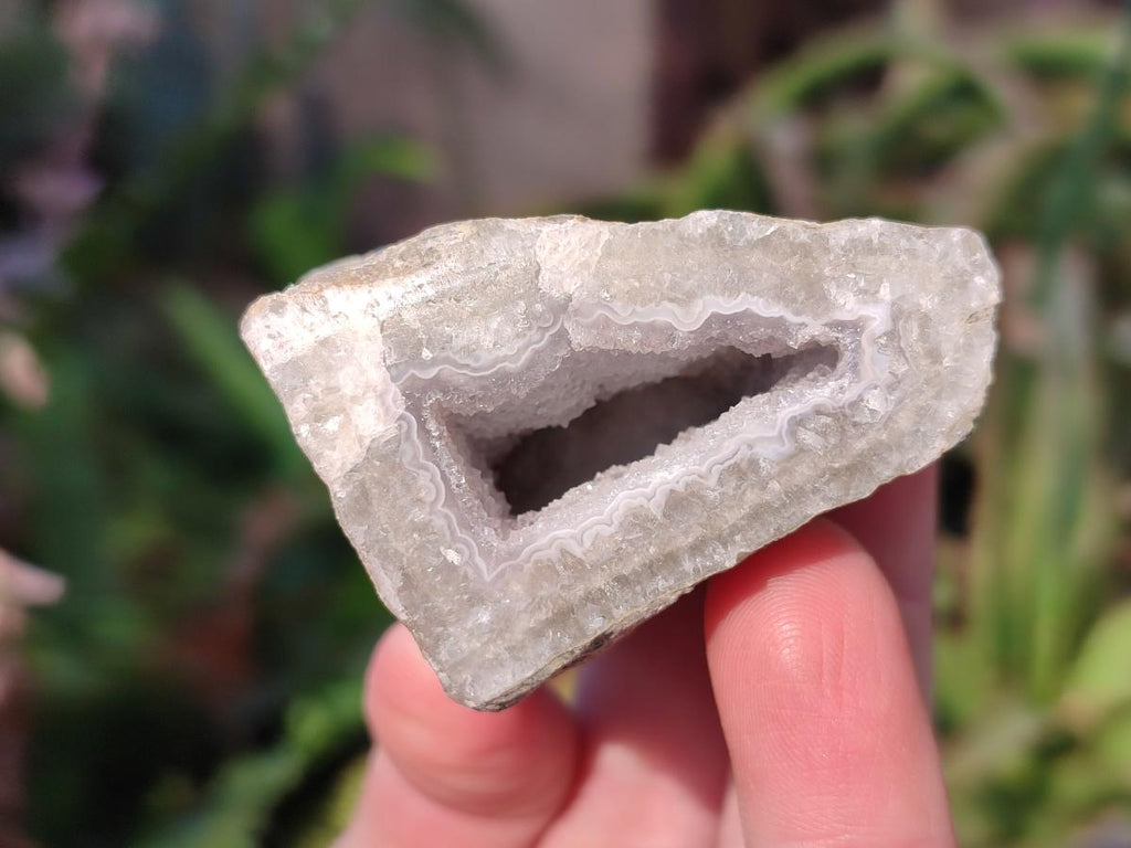 Polished One Side Blue Lace Agate Geodes x 24 From Nsanje, Malawi