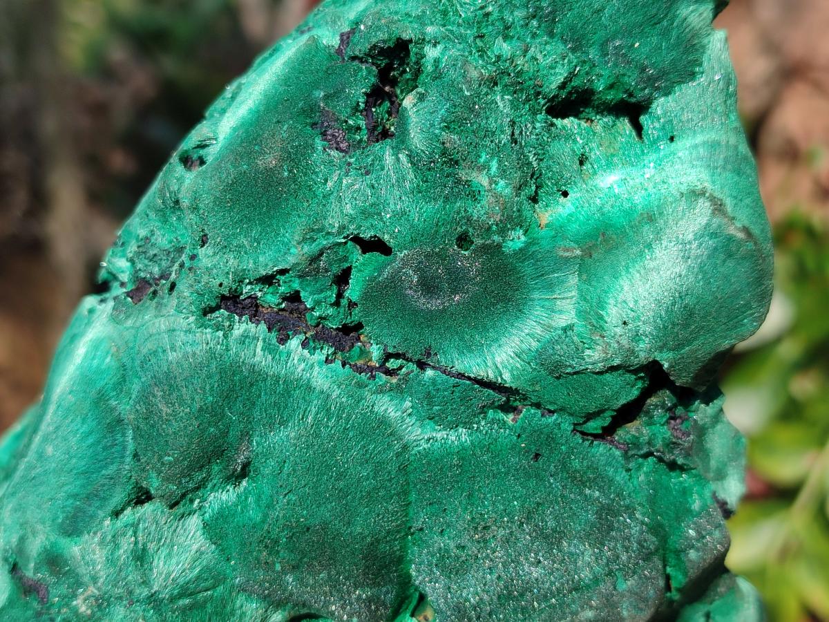 Natural Silky Malachite Specimens x 2 From Kasompe, Congo