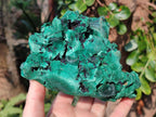 Natural Silky Malachite Specimens x 2 From Kasompe, Congo
