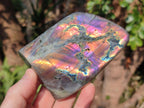 Polished Sunset Labradorite Standing Display Pieces x 3 From Madagascar