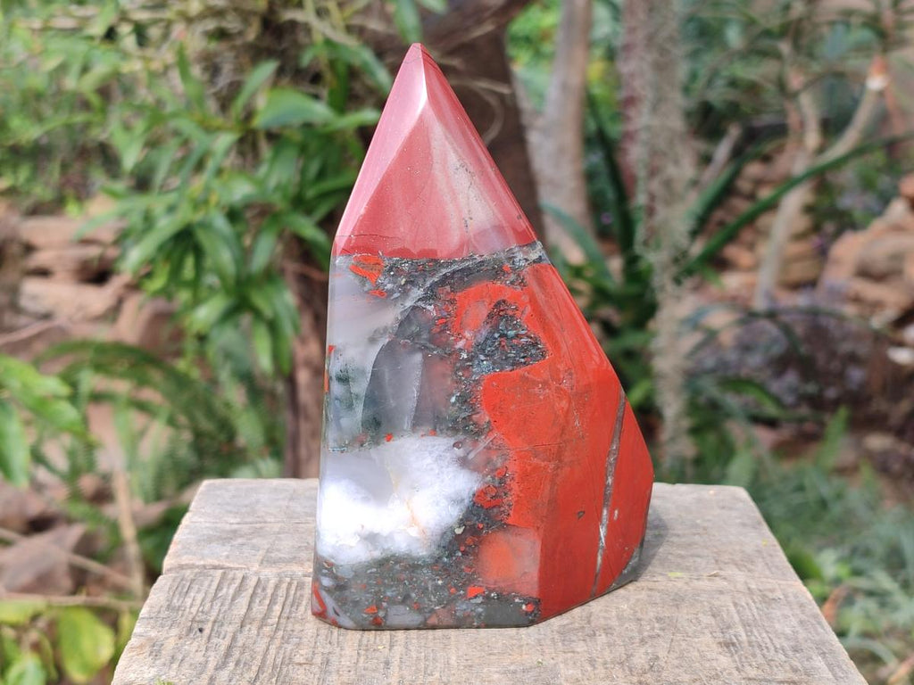 Polished Large Bloodstone Display Crystal x 1 From Swaziland