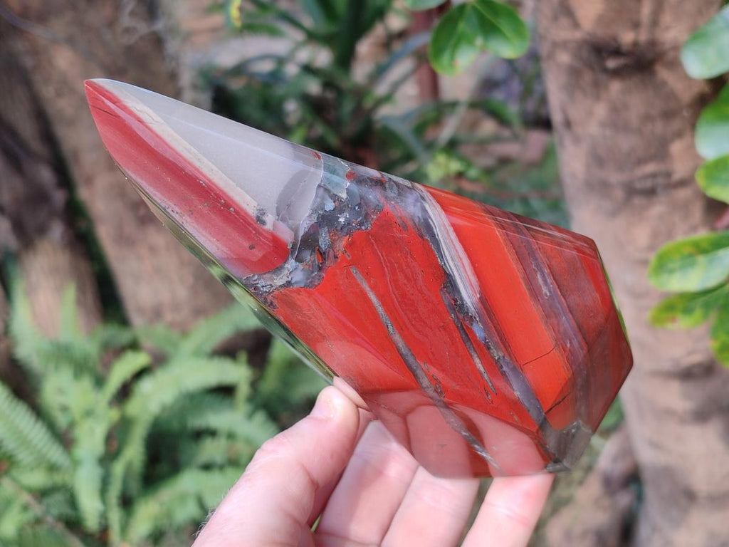 Polished Large Bloodstone Display Crystal x 1 From Swaziland