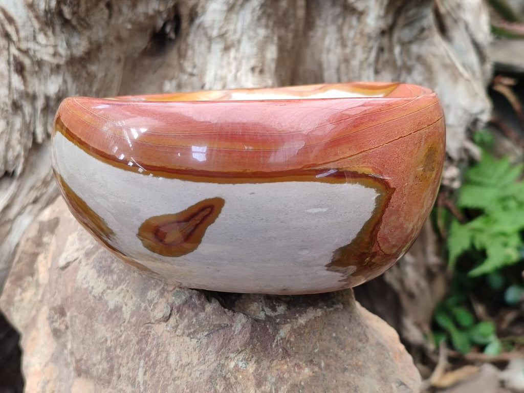 Polished Large Polychrome Jasper Bowl x 1 From NW Coast, Madagascar