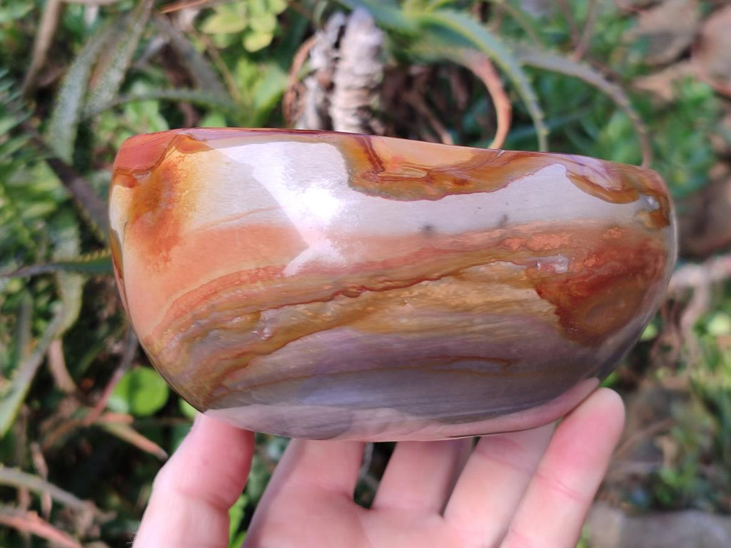 Polished Large Polychrome Jasper Bowl x 1 From NW Coast, Madagascar