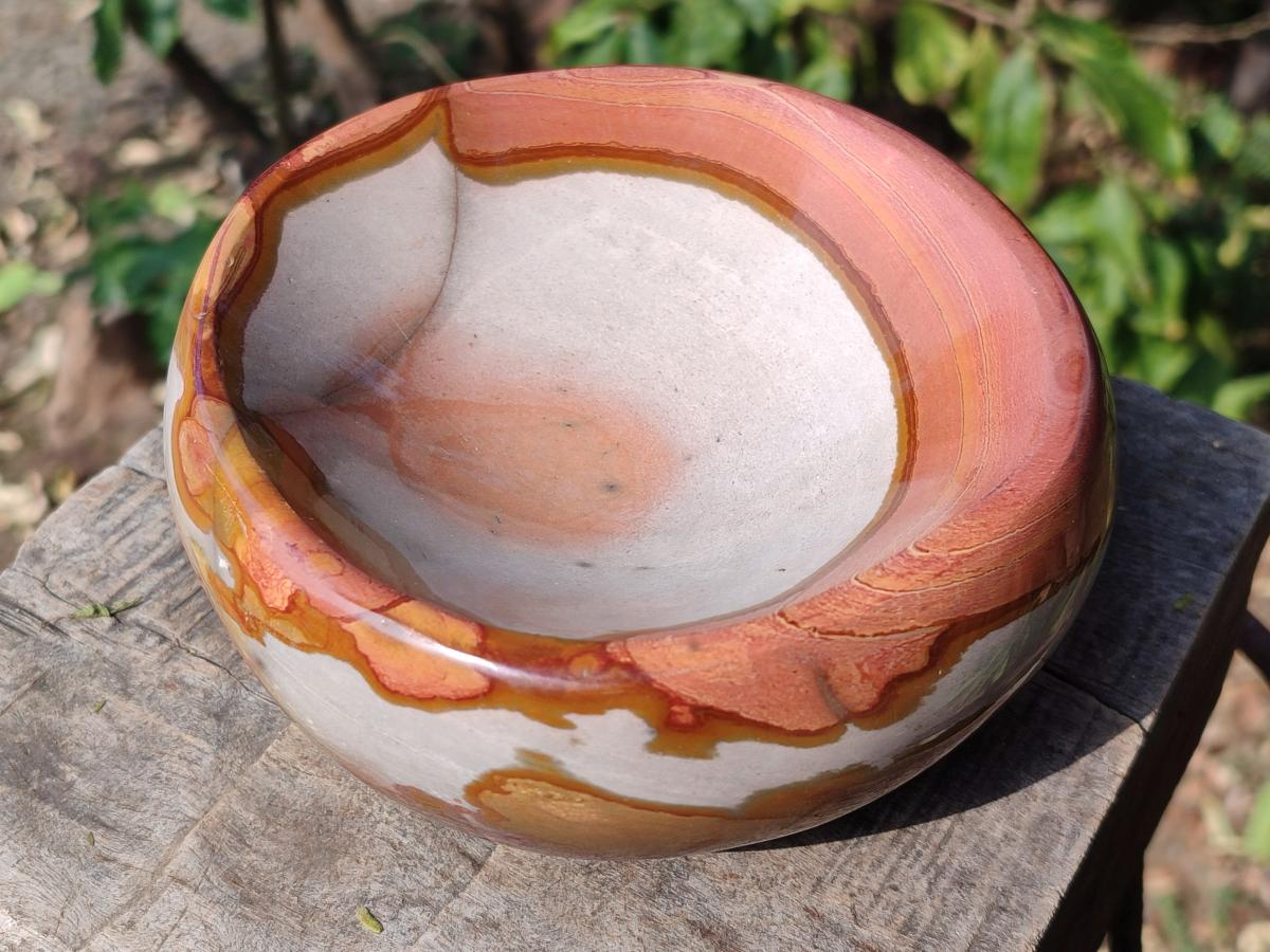 Polished Large Polychrome Jasper Bowl x 1 From NW Coast, Madagascar