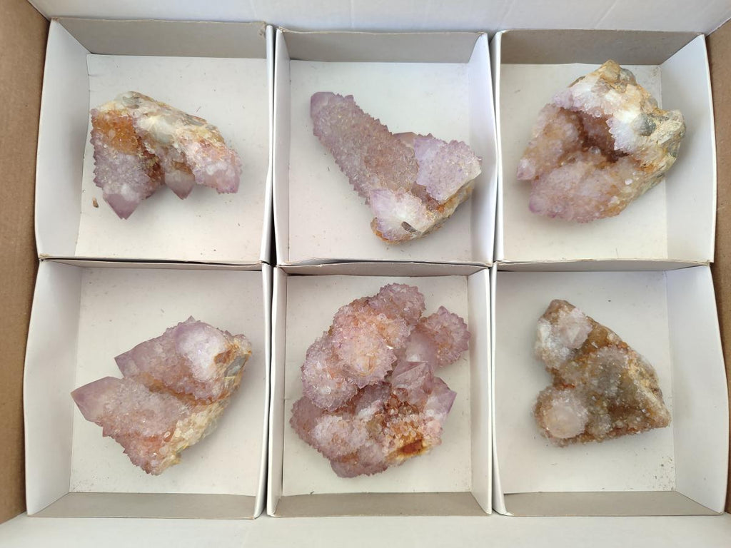 Natural Spirit Amethyst Clusters x 6 From Boekenhouthoek, South Africa