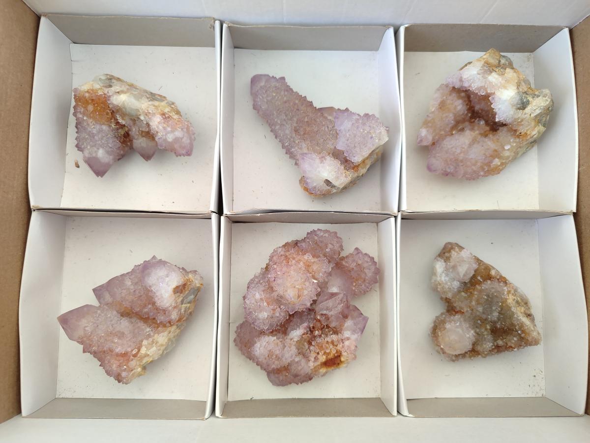 Natural Spirit Amethyst Clusters x 6 From Boekenhouthoek, South Africa