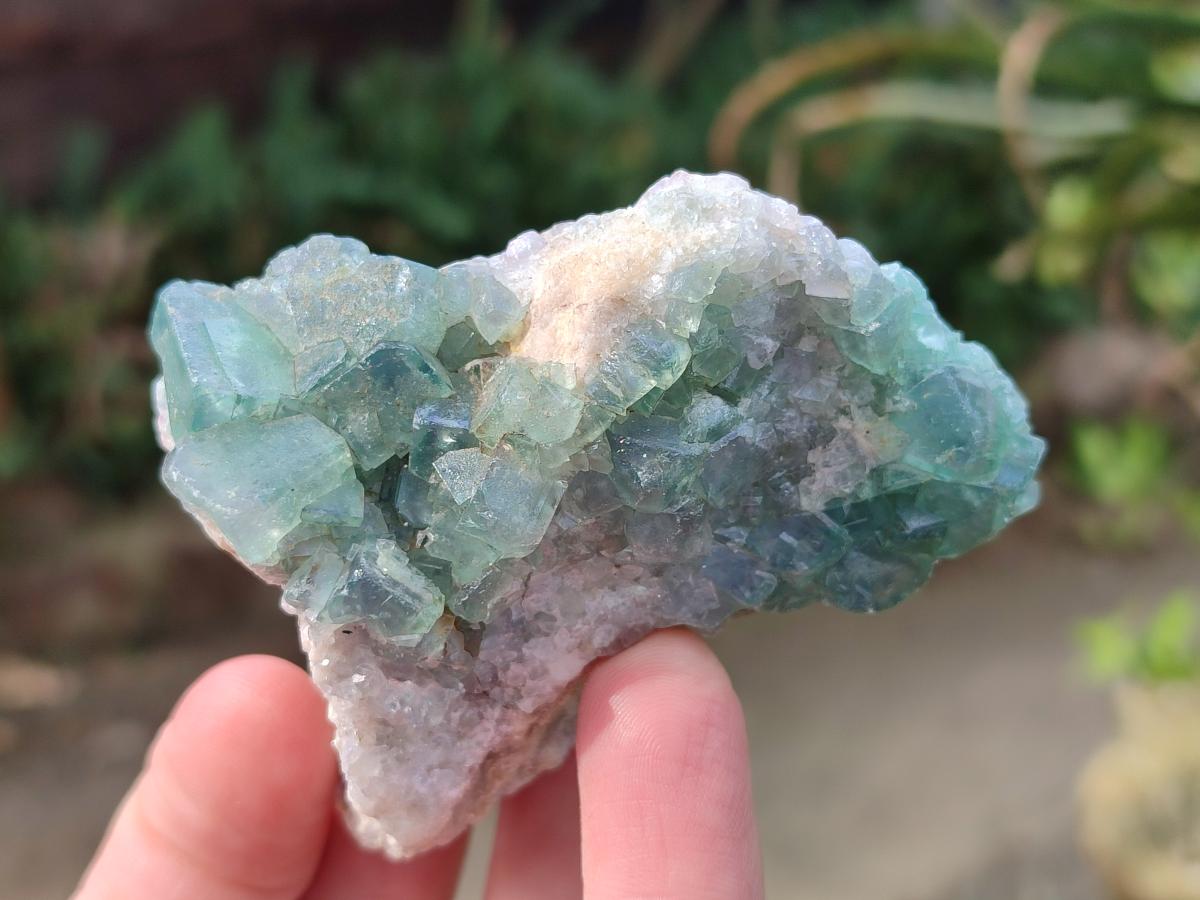 Natural Green Cubic Fluorite Specimens x 15 From Mandrosonoro, Madagascar