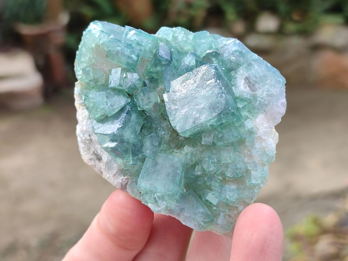 Natural Green Cubic Fluorite Specimens x 15 From Mandrosonoro, Madagascar
