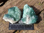 Natural Green Cubic Fluorite Specimens x 15 From Mandrosonoro, Madagascar